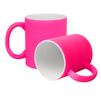 Rubber coated neon mug for engraving